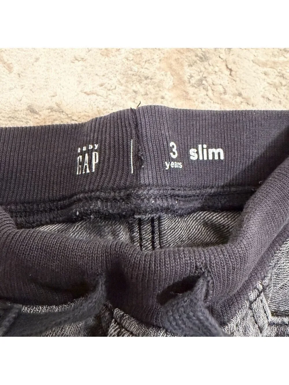 GAP Kids Black Washed Jeans - 3 Slim